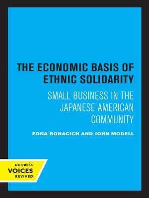 cover image of The Economic Basis of Ethnic Solidarity